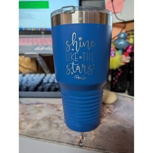 Piper Lou Tumbler Unisex 30oz Blue Good Shine Like The Stars Insulated Mug